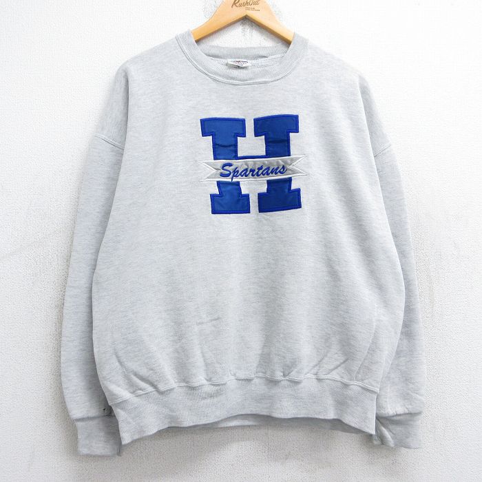 ジャージーズ 90s 長袖スウェット H スパルタンズ グレー XL | 古着