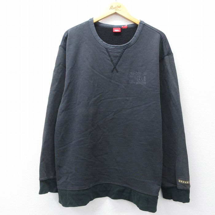 モッシモ 長袖スウェット ブラック XL | 古着