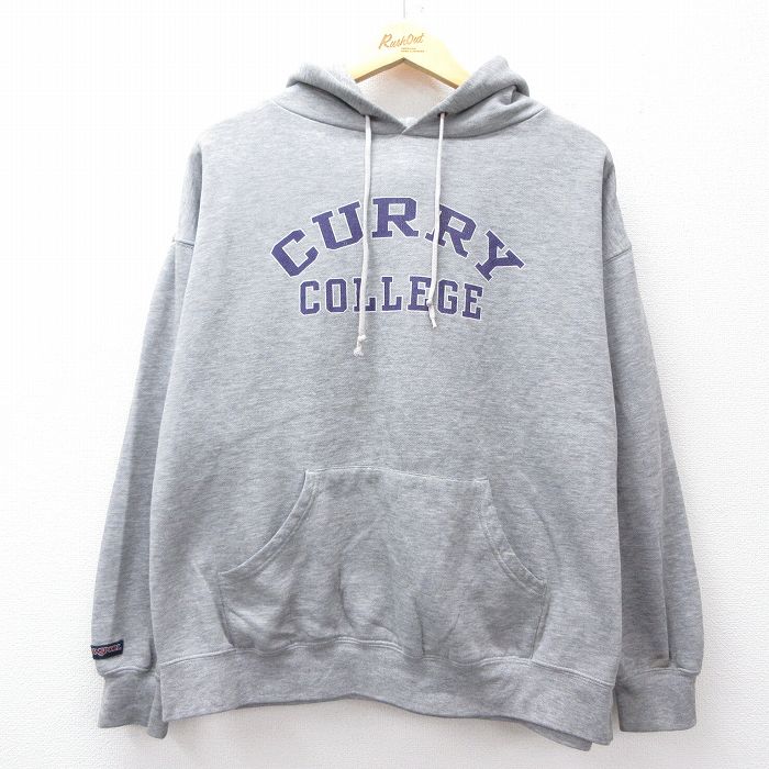 ジャンスポーツ 長袖パーカー カリーカレッジ グレー XL | 古着