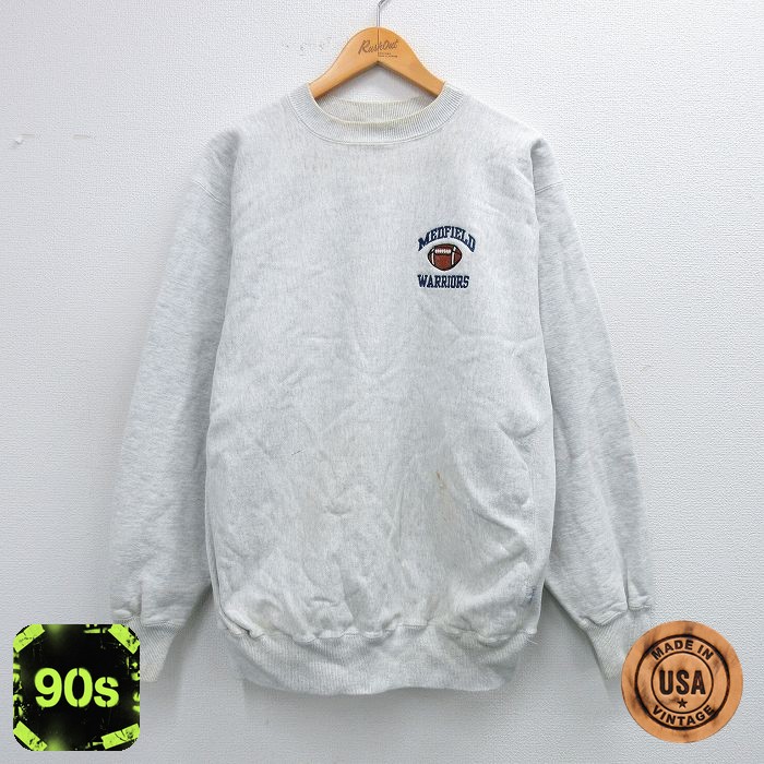 ケルスポーツ 90s 長袖スウェット フットボール グレー XL | 古着