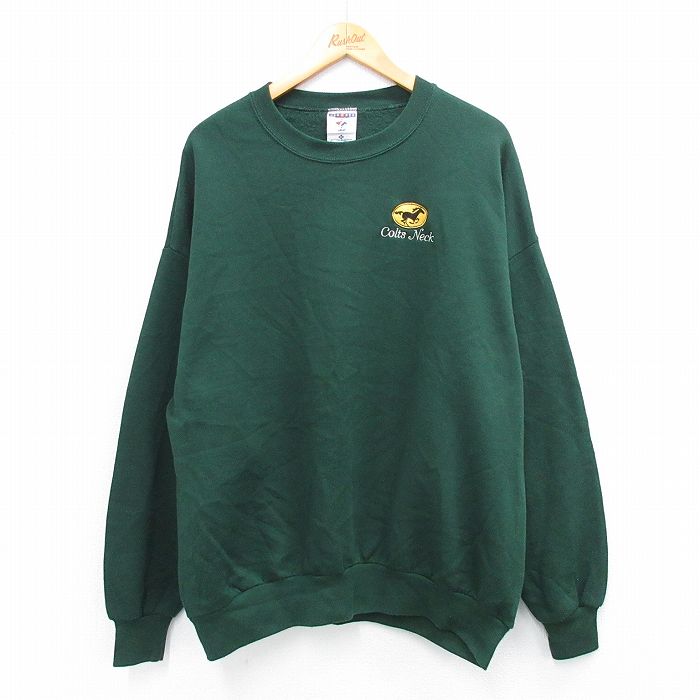 ジャージーズ 90s 長袖スウェット Colts Neck グリーン XL | 古着