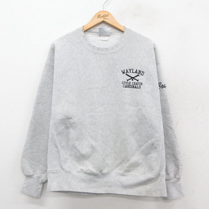 XL★古着 リー Lee 長袖 スウェット メンズ 00年代 00s WAYLAND クルーネック 薄グレー 霜降り 25sep24 中古 スエット トレーナー トップス