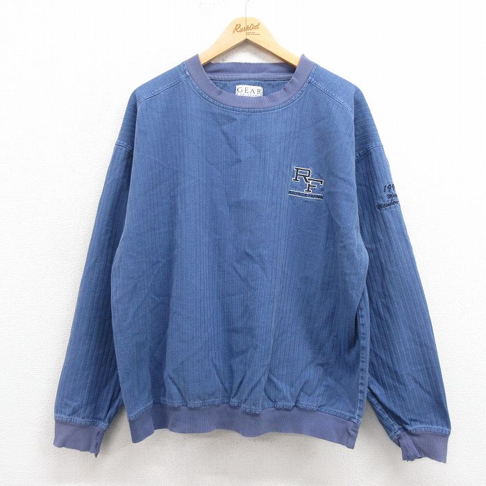 90s 長袖トップス ネイビー XL | 古着