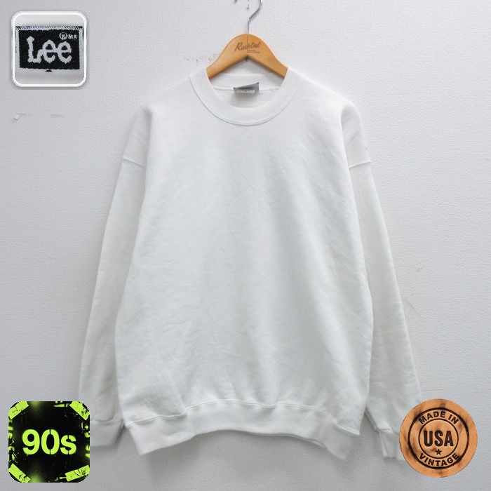 リー 90s 長袖スウェット ホワイト L | 古着