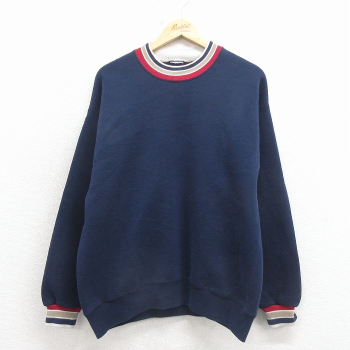 00s 長袖スウェット ネイビー L | 古着