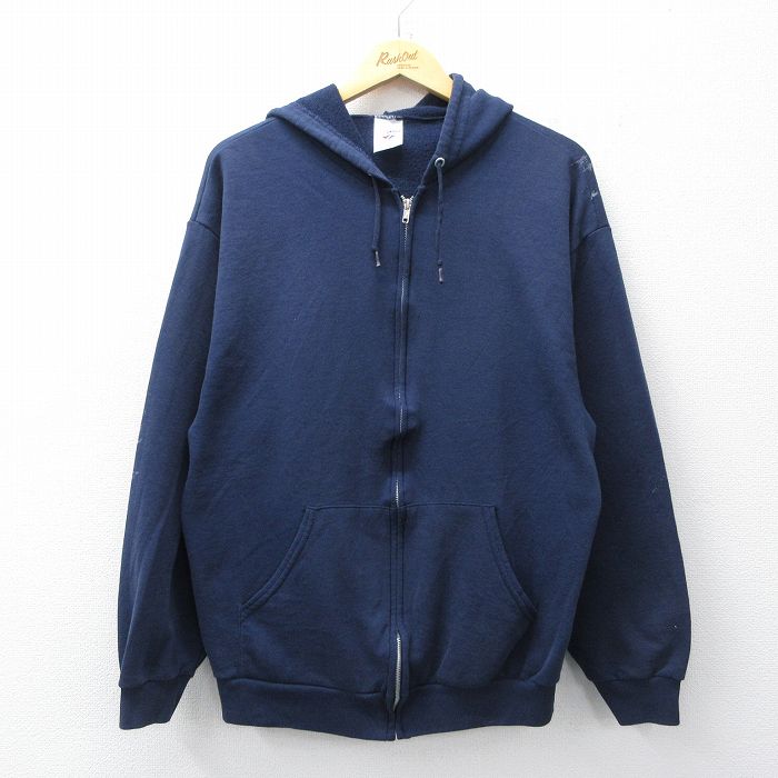 ジャージーズ 00s フルジップスウェット ネイビー L | 古着