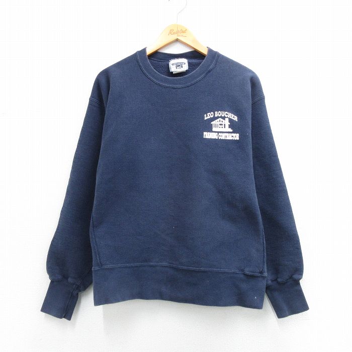 リー 00s 長袖スウェット LEO BOUCHER ネイビー XL | 古着