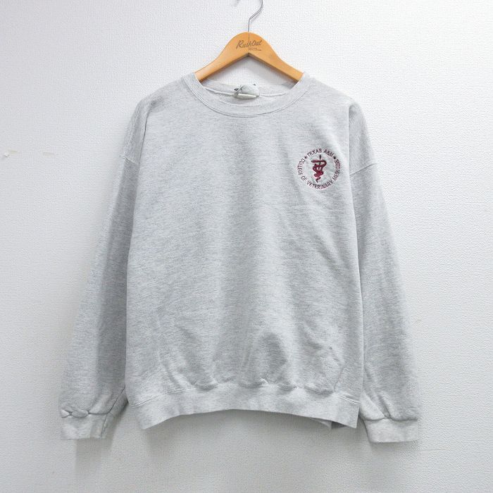 リー 90s 長袖スウェット テキサス A&M グレー XL | 古着