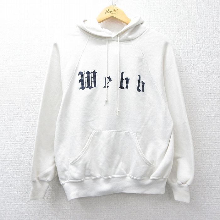 Webb 90s ラグランパーカー ホワイト M | 古着