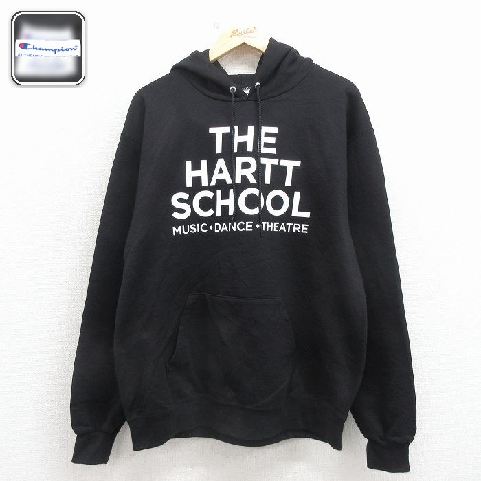 チャンピオン 長袖スウェットパーカー HARTT ブラック L | 古着