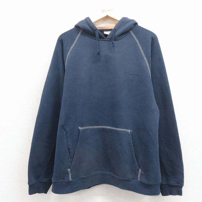 コロンビア 長袖スウェットパーカー ワンポイントロゴ XL | 古着