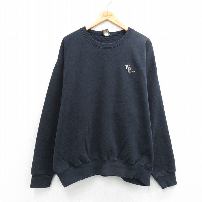 90s 長袖スウェット WCC ブラック メンズXL相当 | 古着