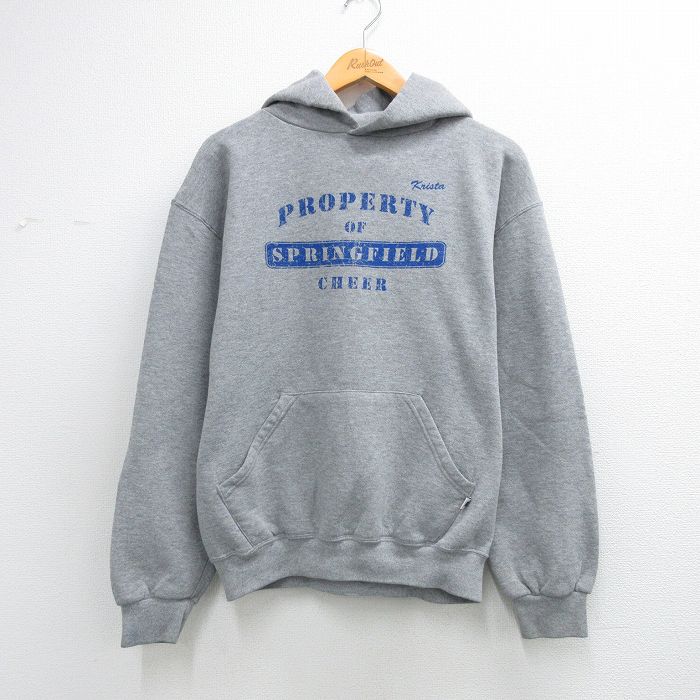 ラッセル 00s 長袖スウェットパーカー SPRING FIELD グレー メンズL相当 | 古着