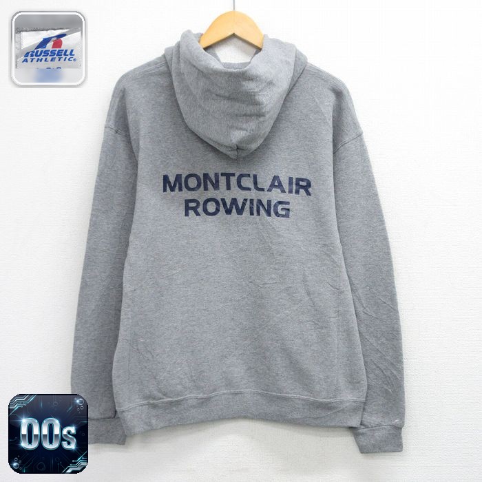 ラッセル 00s 長袖スウェットパーカー MONTCLAIR グレー メンズL相当 | 古着