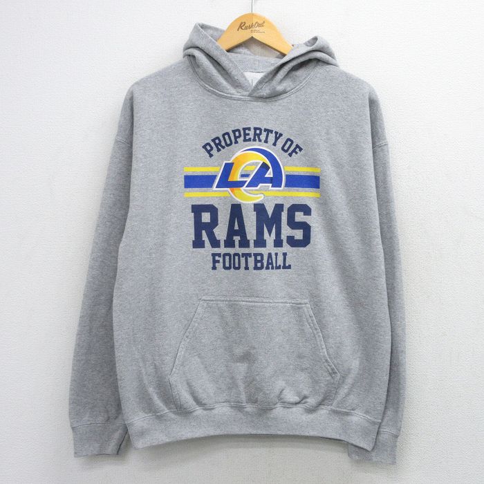 RAMS 長袖スウェットパーカー 霜降り グレー メンズL相当 | 古着