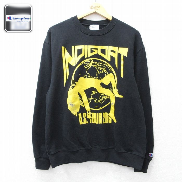 【20%OFF】チャンピオン 長袖スウェット クリスブラウン ブラック メンズL相当 | 古着