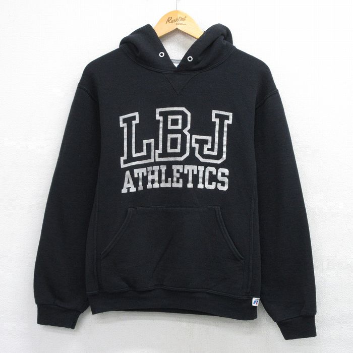 【20％OFF】ラッセル 00s 長袖スウェットパーカー LBJ ブラック メンズM相当 | 古着