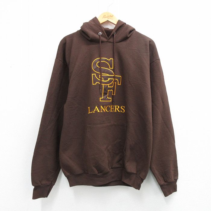 SF 00s 長袖スウェット ブラウン メンズL相当 | 古着