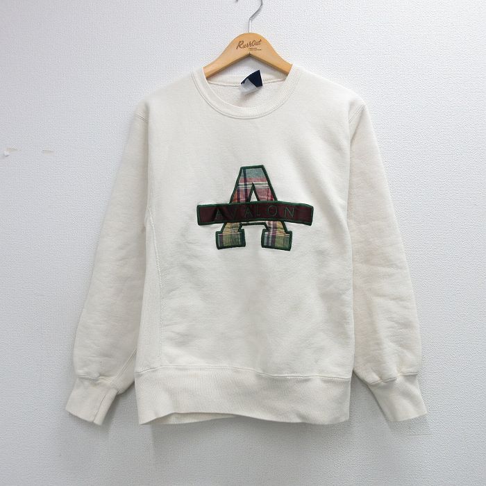 00s リバースタイプスウェット AVALON刺繍 ベージュ L | 古着
