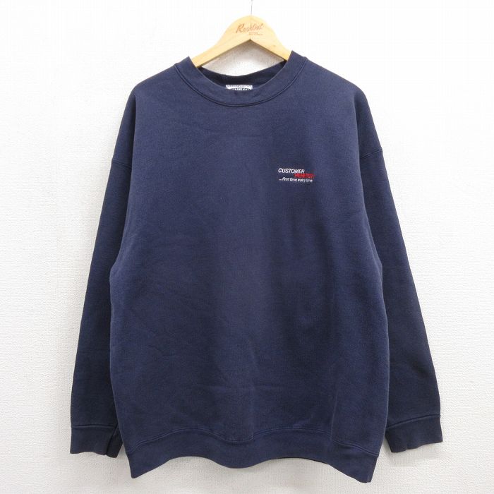 リー 90s 長袖スウェット CUSTOMER ネイビー メンズXL相当 | 古着