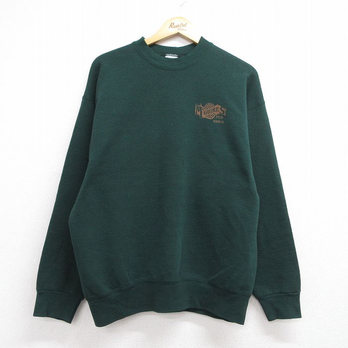 フルーツオブザルーム 90s 長袖スウェット MC GUIRES グリーン メンズL相当 | 古着