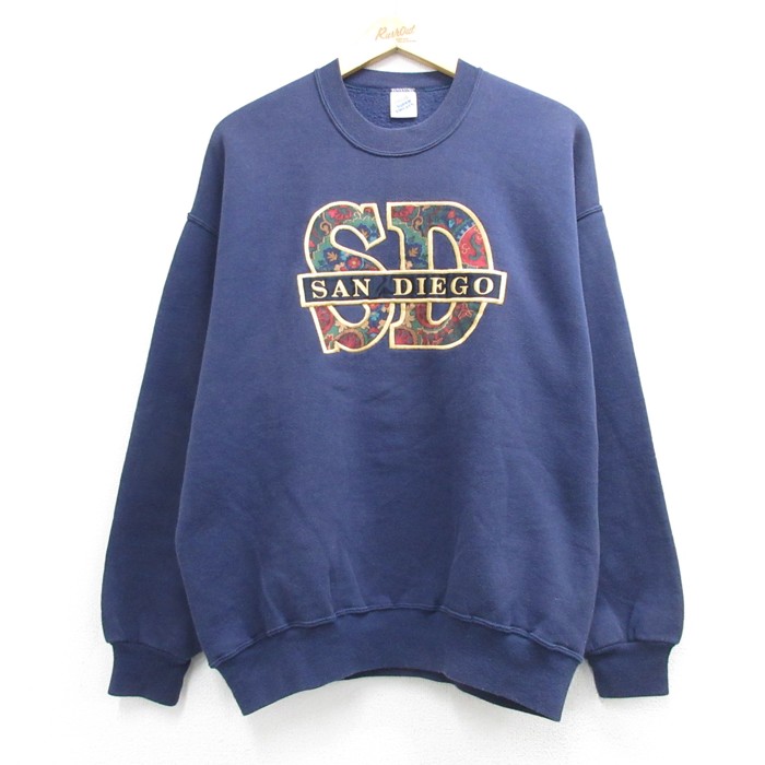 古着通販 L☆古着 ジャージーズ JERZEES 長袖 スウェット メンズ 90
