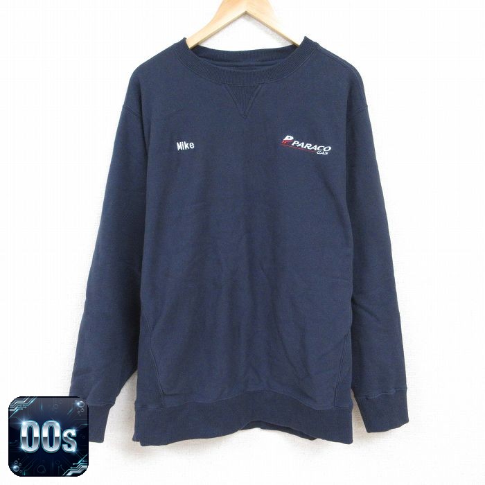 【50%OFF】Wear Guard 00s 長袖スウェット パラコガス ネイビー XL | 古着