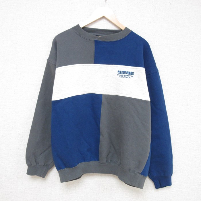 【50%OFF】ヒルトン 90s 長袖スウェット SIEBE ブルー XL | 古着