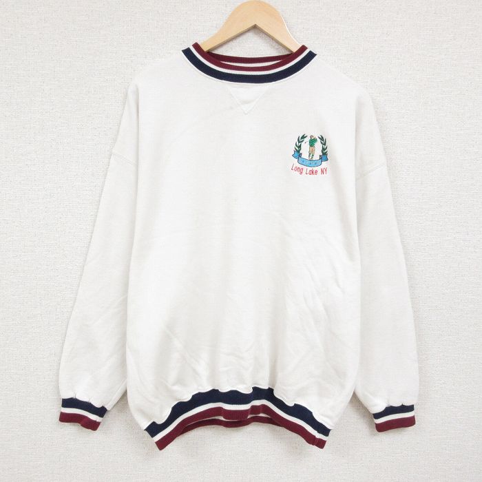 90s 長袖スウェット ゴルフ ホワイト XL | 古着