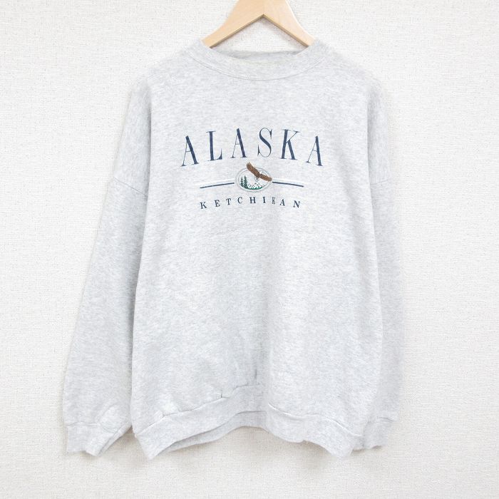 TULTEX 90s 長袖スウェット アラスカ グレー XL | 古着