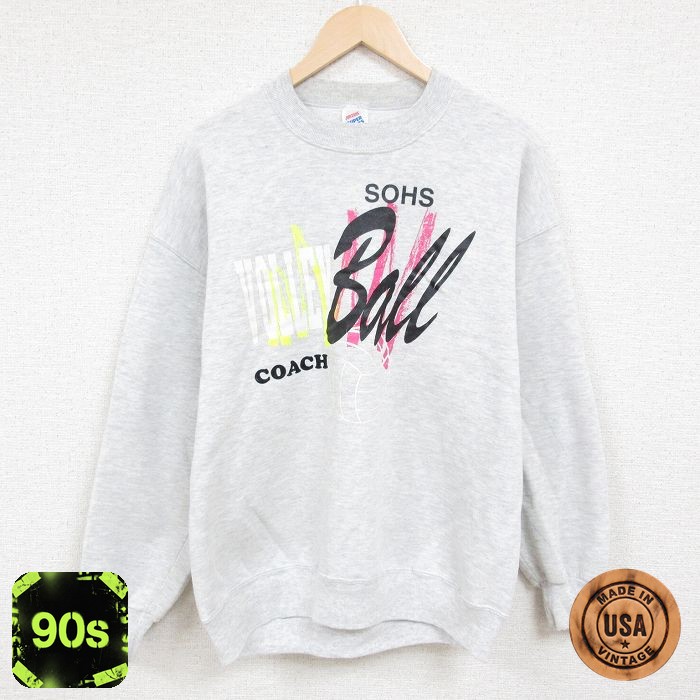 ジャージーズ 90s 長袖スウェット バレーボール グレー XL | 古着