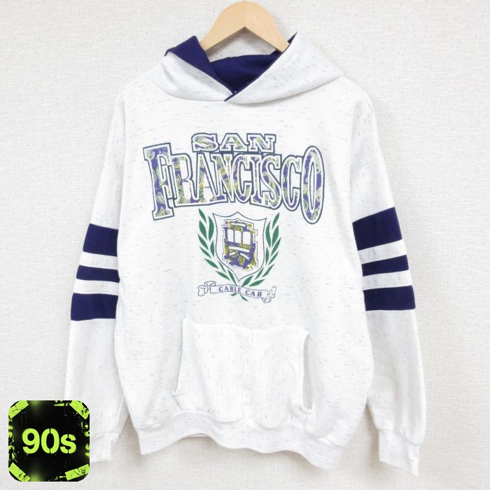 【50%OFF】90s 長袖パーカー サンフランシスコ グレー XL | 古着