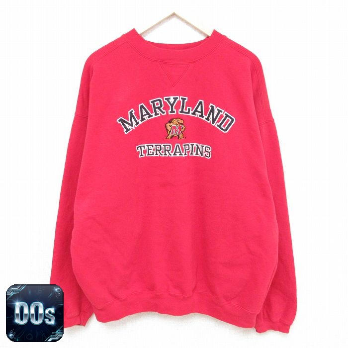 00s 長袖スウェット メリーランドテラピンズ レッド XL | 古着