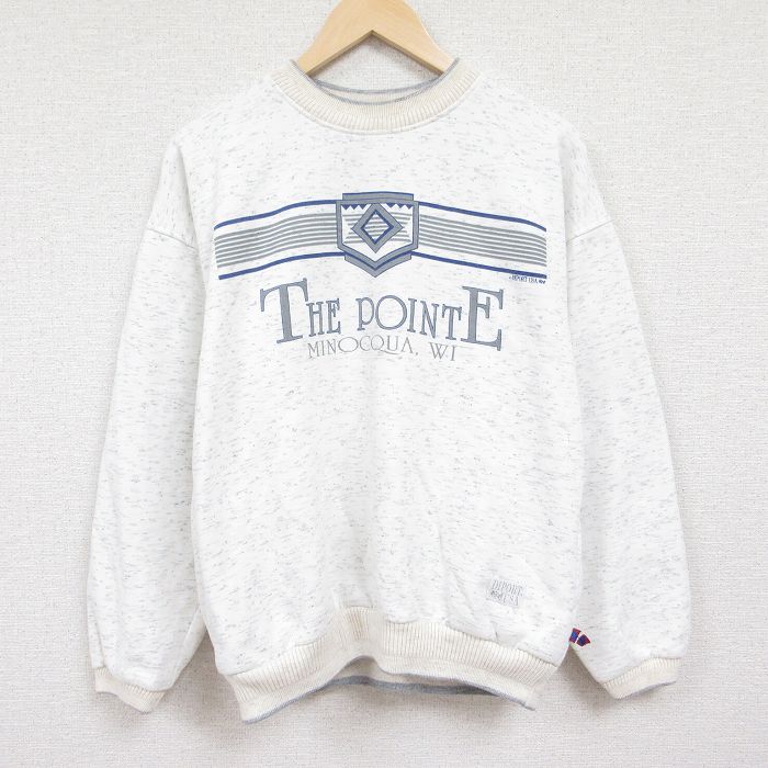 ミノクア 90s 長袖スウェット 霜降り グレー XL | 古着