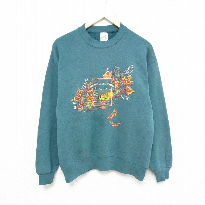 【50%OFF】ジャージーズ 90s 長袖スウェット 葉山木 ライトブルー M | 古着