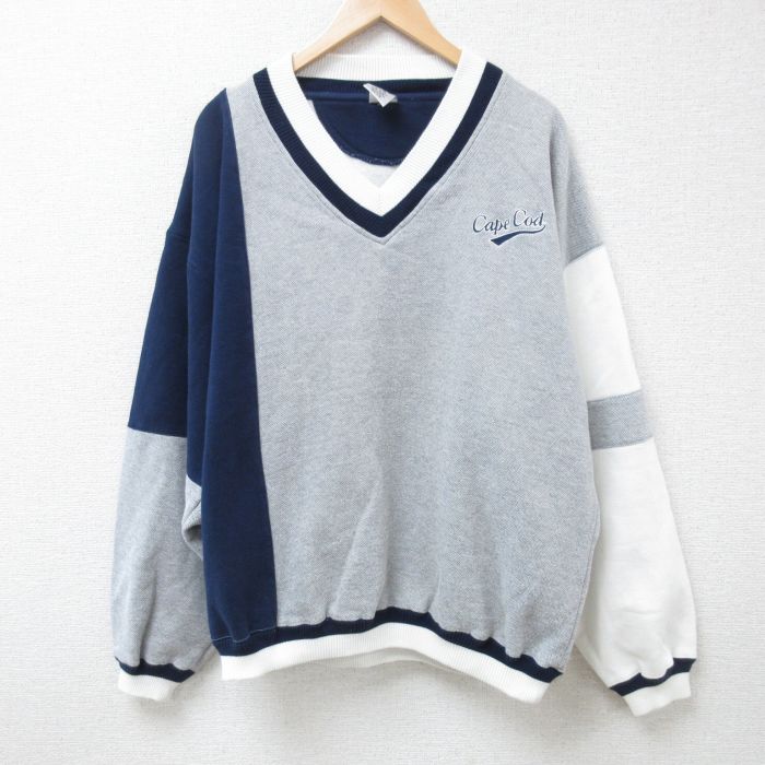 00s 長袖スウェット 霜降り グレー XL | 古着