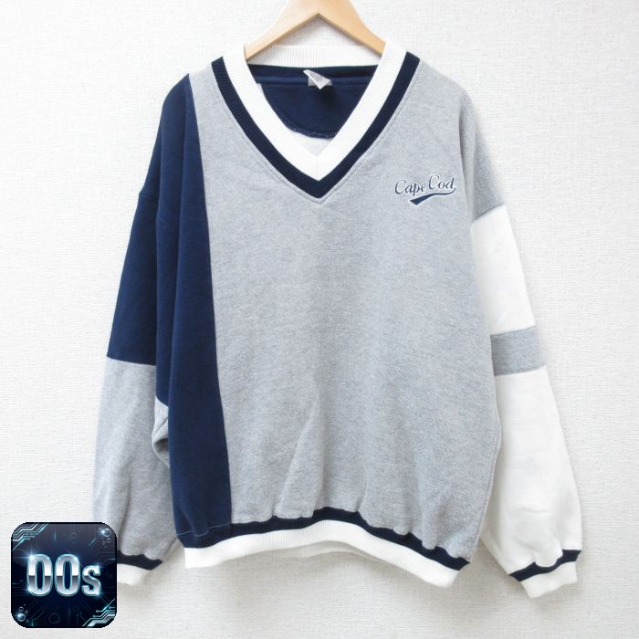 00s 長袖スウェット 霜降り グレー XL | 古着
