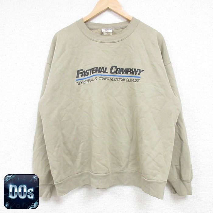 FASTENAL COMPANY 00s 長袖スウェット ベージュ メンズXL相当 | 古着