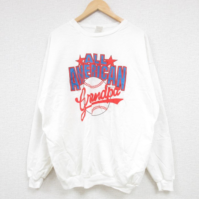 【50%OFF】80s 長袖スウェット ホワイト XL | 古着