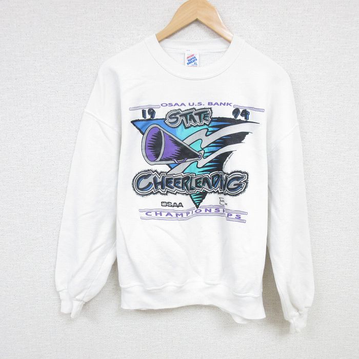 ジャージーズ 90s 長袖スウェット チアリーディング ホワイト L | 古着