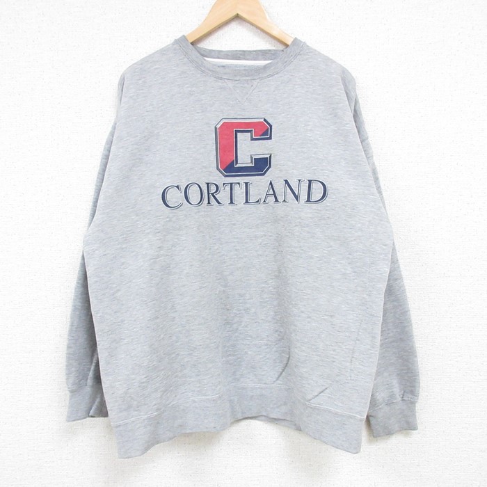 【50%OFF】コートランド 90s 長袖スウェット 霜降り グレー XL | 古着