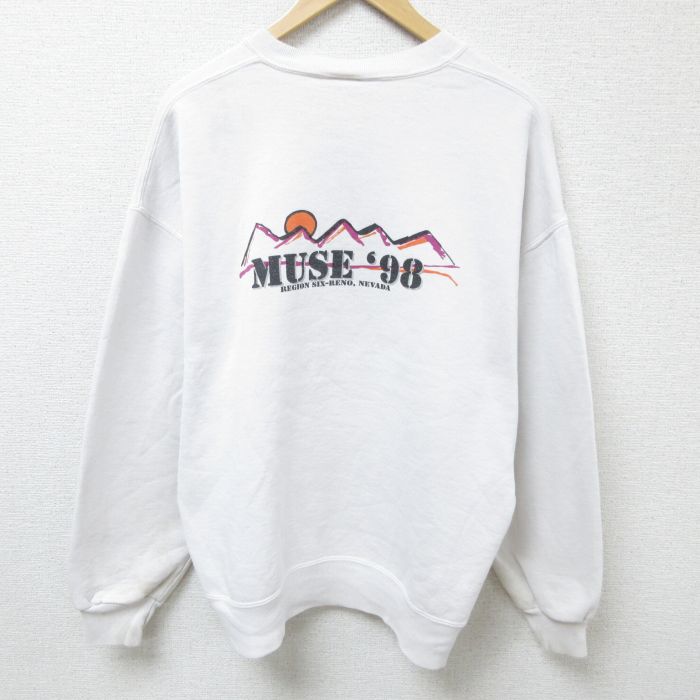 ジャージーズ 90s 長袖スウェット MUSE ホワイト XL | 古着