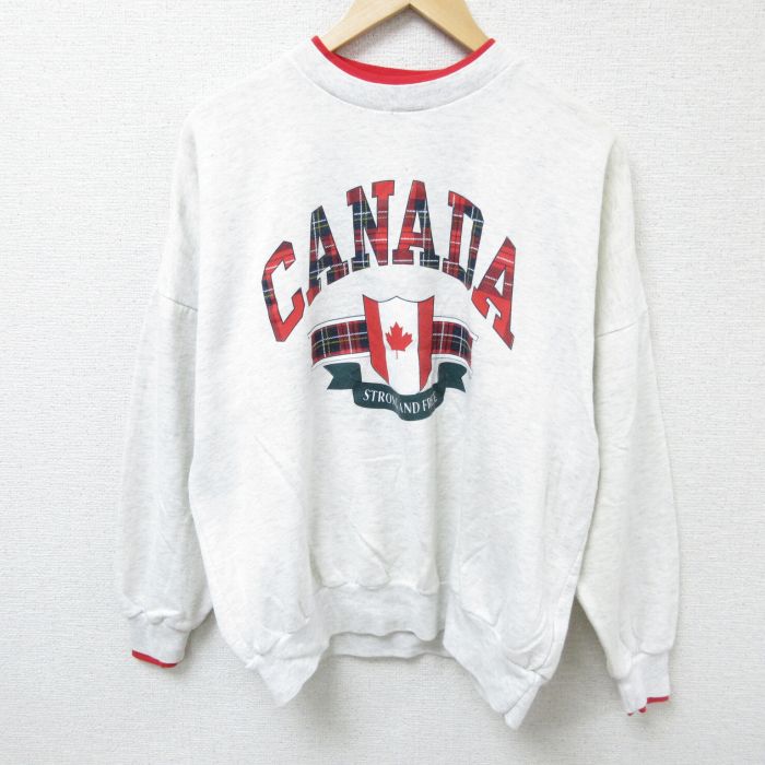 90s 長袖スウェット 霜降り グレー XL | 古着