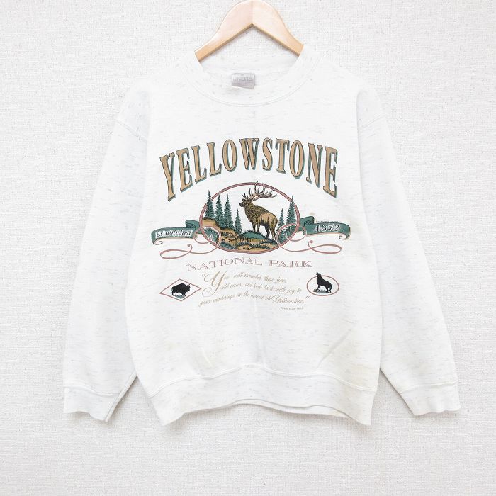 【50%OFF】オニータ 90s 長袖スウェット シカ ホワイト M | 古着