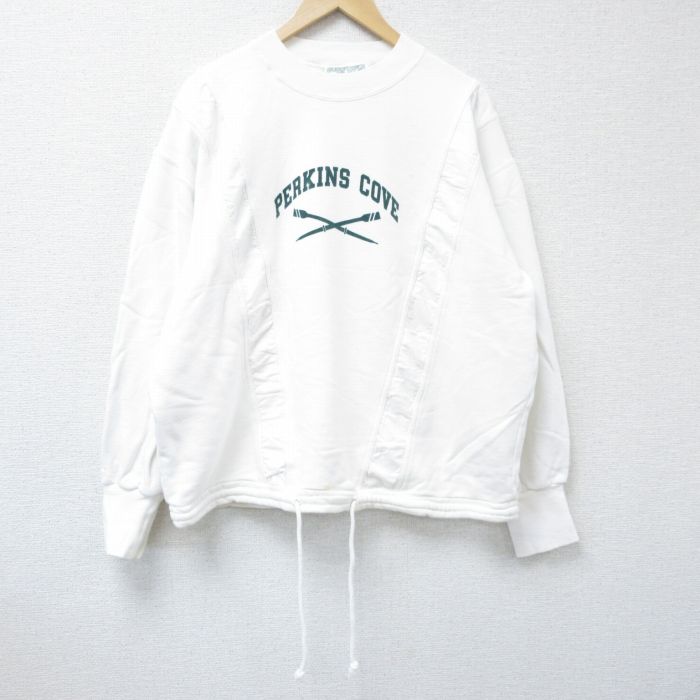 【50%OFF】PERKINS COVE 長袖スウェット ホワイト XL | 古着