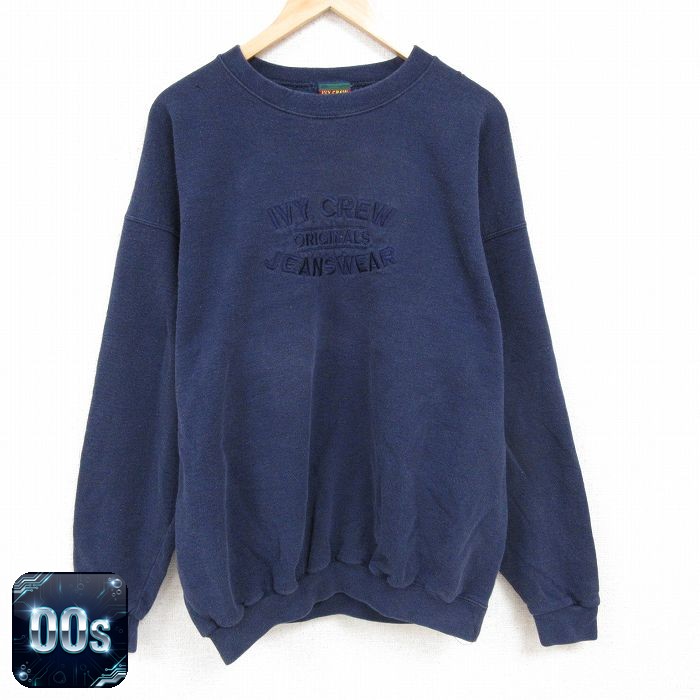 00s 長袖スウェット IVY CREW ネイビー XL | 古着