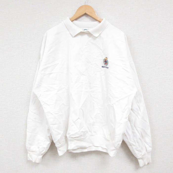 WEK 90s 長袖スウェット NANTUCKET ホワイト XL | 古着
