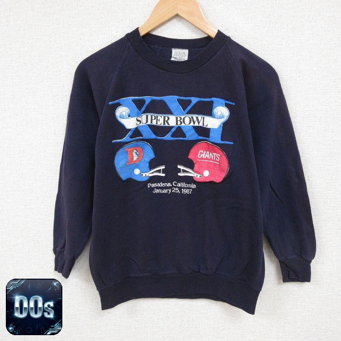 00s 長袖スウェット スーパーボウル ネイビー M | 古着