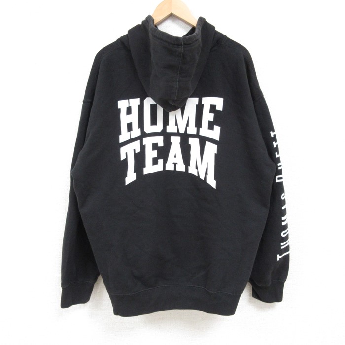 XL★古着 長袖 ロック バンド スウェット パーカー メンズ HOME TEAM トーマスレフト 大きいサイズ 黒 ブラック 24dec14 中古 スエット トレーナー トップス