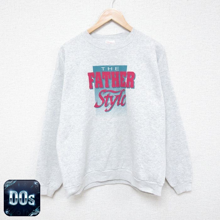 ヘインズ 00s 長袖スウェット FATHER グレー メンズL相当 | 古着